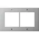 Gira 850265 dsgnafdekraam 2-voudig drst TX44 aluminium