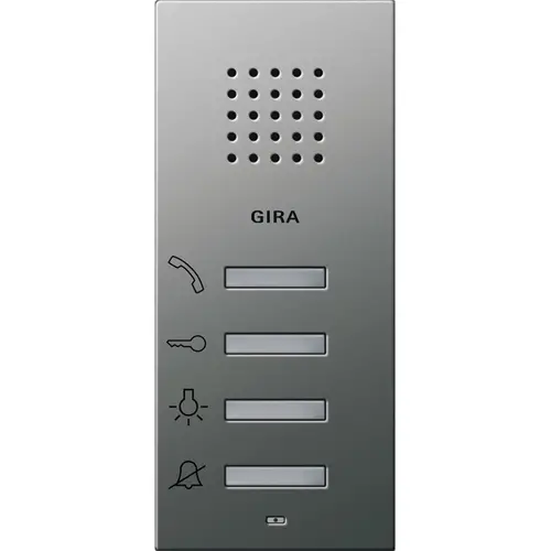 Gira 1250600 huisstation audio opbouw Systeem 55 edelstaal