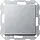 Gira 012326 drukvlakschakelaar rechtstaand kruisschakelaar Systeem 55 aluminium mat
