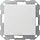 Gira 012327 drukvlakschakelaar rechtstaand kruisschakelaar Systeem 55 wit mat