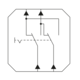 Gira 012328 drukvlakschakelaar rechtstaand kruisschakelaar Systeem 55 antraciet mat