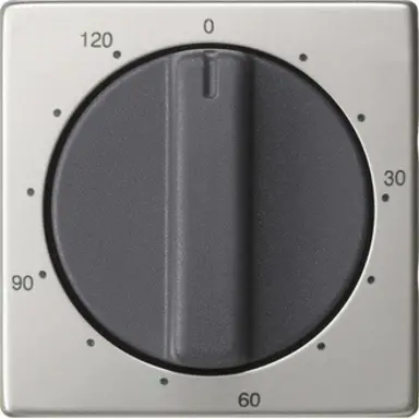 Gira 0642600 draaiknop tijdschakelaar 120 minuten Systeem 55 edelstaal