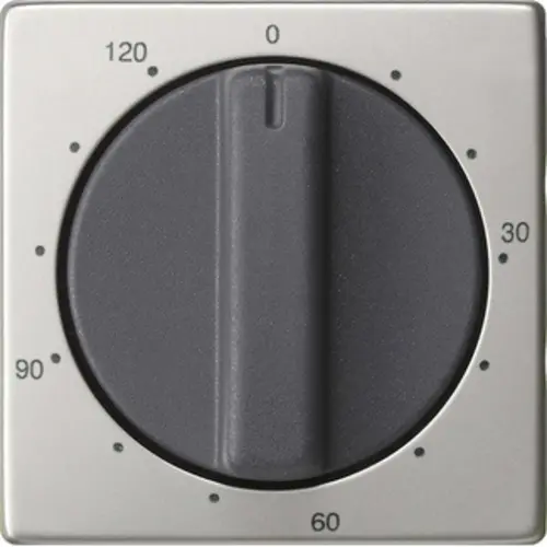 Gira 0642600 draaiknop tijdschakelaar 120 minuten Systeem 55 edelstaal