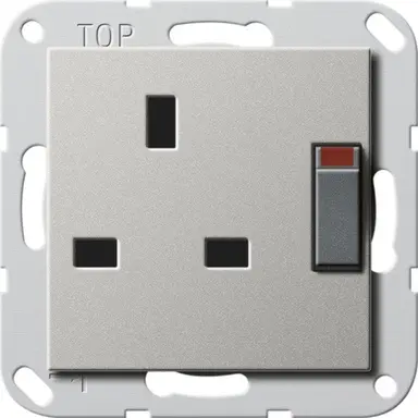 Gira 2778600 wandcontactdoos bs13a verhoogde aanraakbeveiliging uitsch Systeem 55 edelstaal