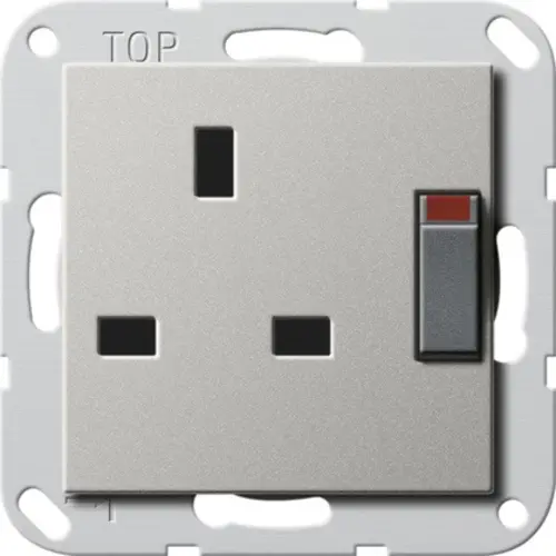 Gira 2778600 wandcontactdoos bs13a verhoogde aanraakbeveiliging uitsch Systeem 55 edelstaal