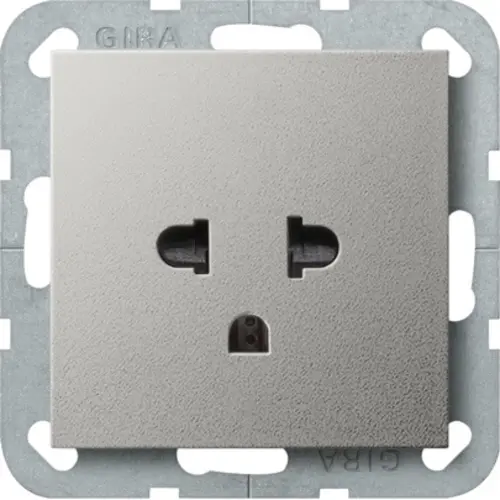 Gira 2840600 wandcontactdoos EURO-US Systeem 55 edelstaal
