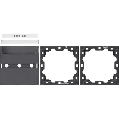 Gira 810628 afdekking hotlcrddrkcont 55antraciet