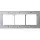 Gira 850365 dsgnafdekraam 3 drst TX44 aluminium