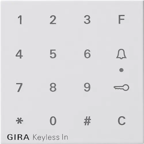 Gira 851303 op.st. codeklavier Systeem 55 wit