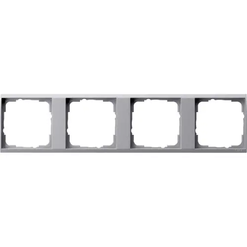 Gira 1464726 draagplaat 4-voudig event aluminium