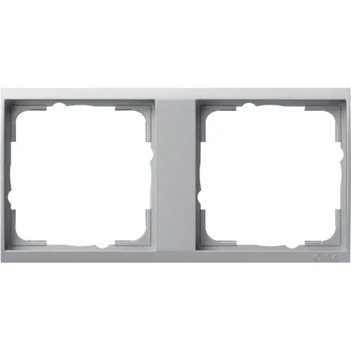 Gira 1462726 draagplaat 2-voudig event aluminium