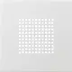 Gira 2483112 afdekking voor luidspreker F100 wit glans