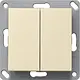 Gira 242201 EnOcean draadloze wandzender 2-voudig Systeem 55 creme glans