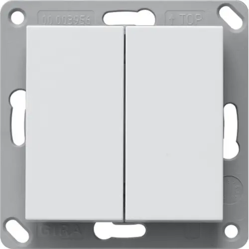 Gira 242203 EnOcean draadloze wandzender 2-voudig Systeem 55 wit glans