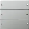 Gira 2133601 wippenset 3-voudig Tastsensor 3 edelstaal