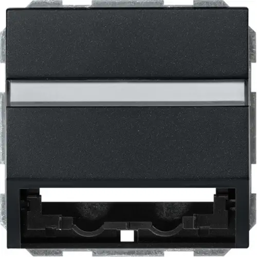 Gira 0870005 datakap universeel met draagring Systeem 55 zwart mat