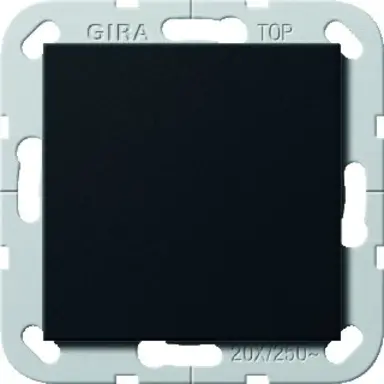 Gira 2836005 wipschakelaar British Standard 20A 2-polig Systeem 55 zwart mat