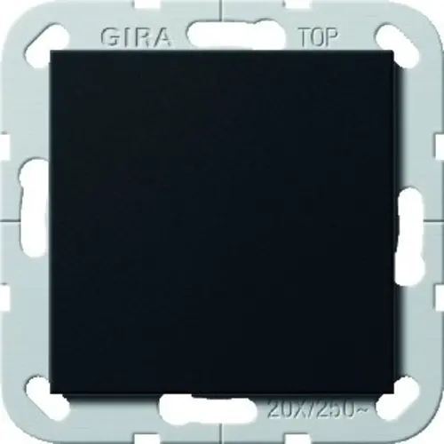 Gira 2836005 wipschakelaar British Standard 20A 2-polig Systeem 55 zwart mat