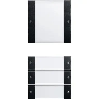 Gira 2134005 wipset 4-voudig tekstkader Systeem 55 zwart