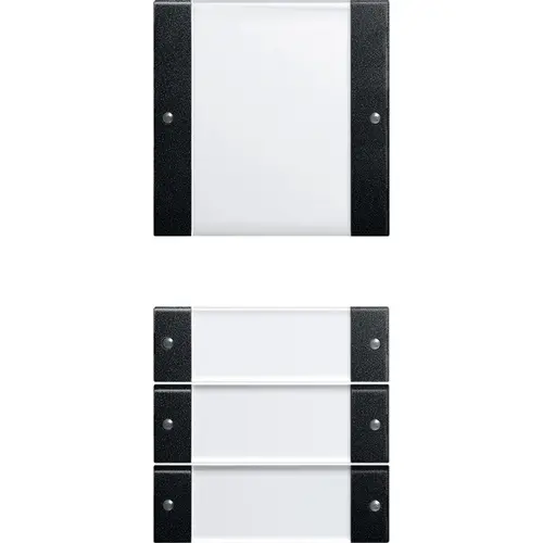 Gira 2134005 wipset 4-voudig tekstkader Systeem 55 zwart