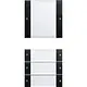Gira 2134005 wipset 4-voudig tekstkader Systeem 55 zwart