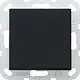 Gira 0123005 drukvlakschakelaar rechtstaand kruisschakelaar Systeem 55 zwart mat