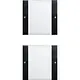 Gira 2132005 wipset 2-voudig tekstkader Systeem 55 zwart