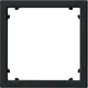 Gira 0283005 adapterraam met vierkante uitsparing 45x45 Systeem 55 zwart mat