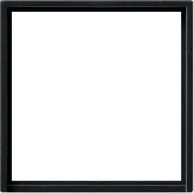 Gira 0282005 adapterraam met vierkante uitsparing 50x50 Systeem 55 zwart mat