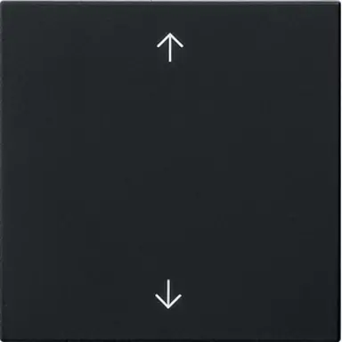 Gira 5361005 Systeem 3000 jaloezie/tastdimmerknop met pijlen Systeem 55 zwart mat