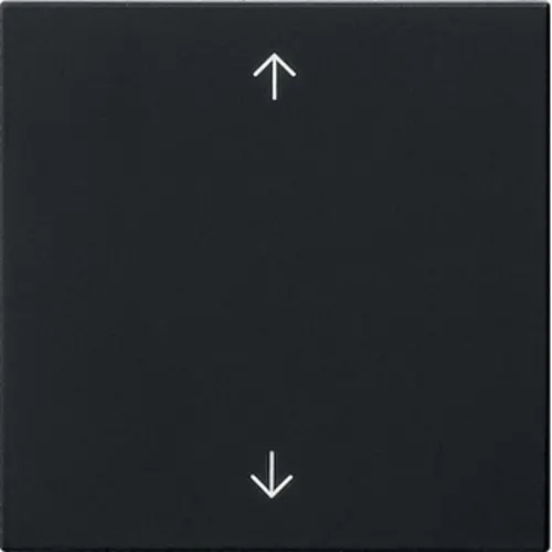Gira 5361005 Systeem 3000 jaloezie/tastdimmerknop met pijlen Systeem 55 zwart mat