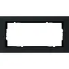 Gira 100209 afdekraam 2-voudig zonder middenstijl E2 zwart mat