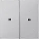 Gira 536926 Systeem 3000 wip 2-voudig Systeem 55 kl.aluminium