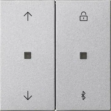 Gira 536726 Bluetooth bedieningselement met pijlsymbolen Systeem 3000 Systeem 55 aluminium mat