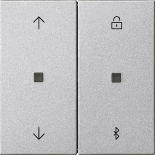 Gira 536726 Bluetooth bedieningselement met pijlsymbolen Systeem 3000 Systeem 55 aluminium mat