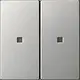 Gira 5369600 Systeem 3000 wip 2-voudig Systeem 55 edelstaal