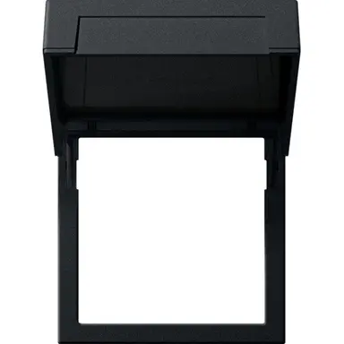 Gira 2658005 montageplaat klapdeksel Systeem 55 zwart