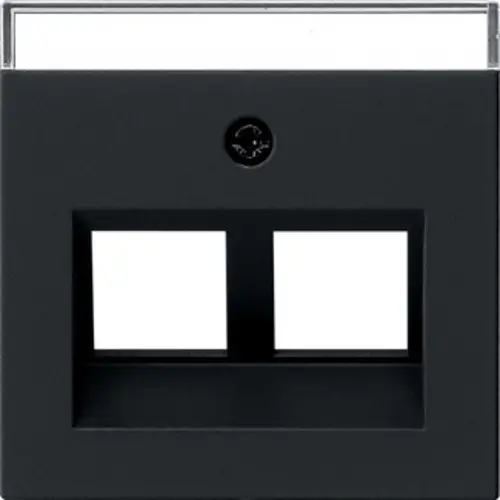 Gira 2640005 afdekking 30gr 2-voudig Systeem 55 zwart