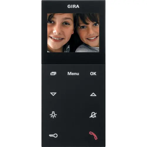 Gira 1239005 huisstation video opbouw Plus Systeem 55 zwart mat