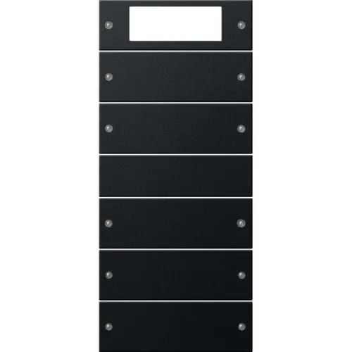 Gira 2195005 wipset 5-voudig Systeem 55 zwart gel