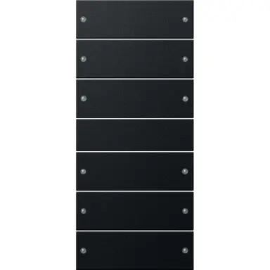 Gira 2186005 wipset 6-voudig Systeem 55 zwart gel