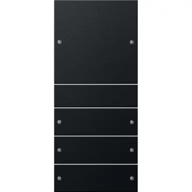 Gira 2184005 wipset 4-voudig Systeem 55 zwart gel