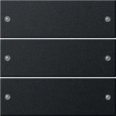 Gira 2183005 wippenset 3-voudig Tastsensor 3 zwart mat gelakt