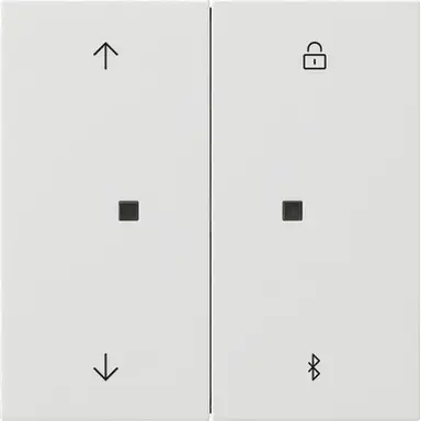 Gira 5367112 Bluetooth bedieningselement met pijlsymbolen Systeem 3000 F100 wit glans
