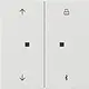 Gira 5367112 Bluetooth bedieningselement met pijlsymbolen Systeem 3000 F100 wit glans