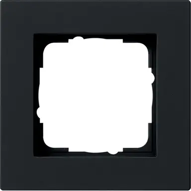Gira 0211095 afdekraam 1-voudig E2 vlak zwart mat