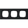 Gira 0213095 afdekraam 3-voudig E2 vlak zwart mat