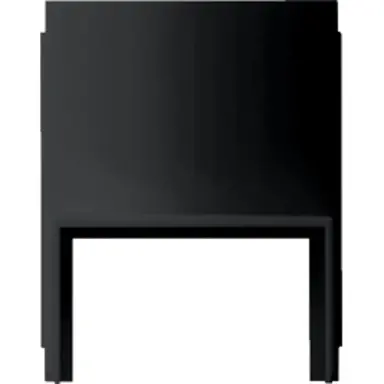 Gira 0017055 Studio adapter kabelinvoer 1-voudig voor kanaal 20x30 mm zwart