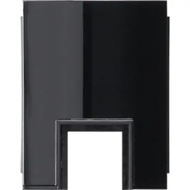 Gira 0008055 Studio adapter kabelinvoer 1-voudig voor kanaal 15x15 mm zwart