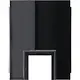 Gira 0008055 Studio adapter kabelinvoer 1-voudig voor kanaal 15x15 mm zwart